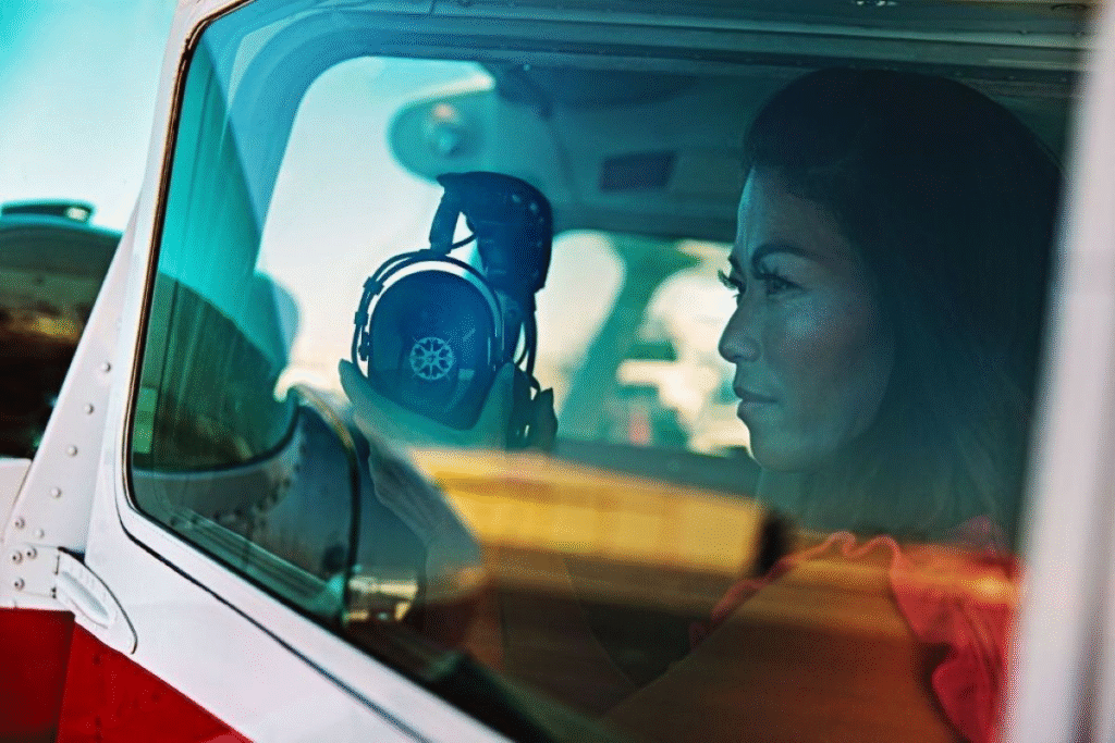 Cooper the Pilot with J1 Pilot's Headset