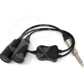 SGS-8 GA Twin Plugs To Single 1/4" Ground Crew Plug