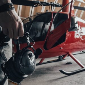 J1 carbon fiber helicopter pilots headset